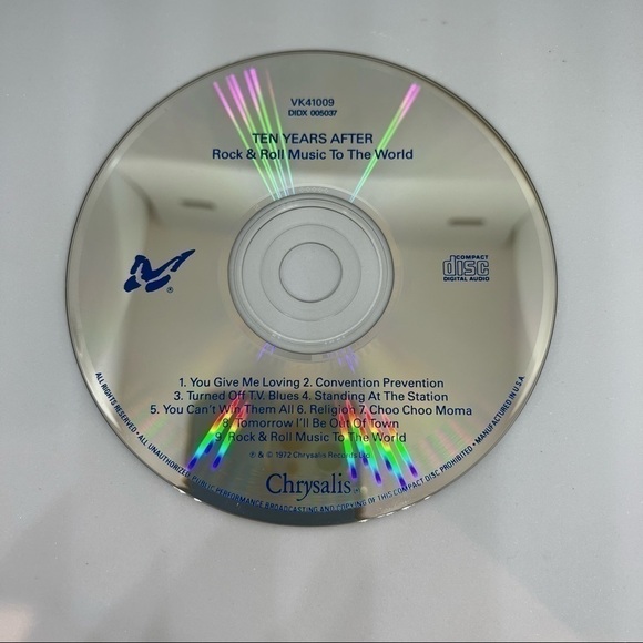 Euc - Ten Years After Rock & Roll Music To The World CD Chrysalis VK 41009 RARE - Picture 5 of 8